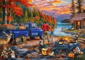 Autumn Sunset Lake