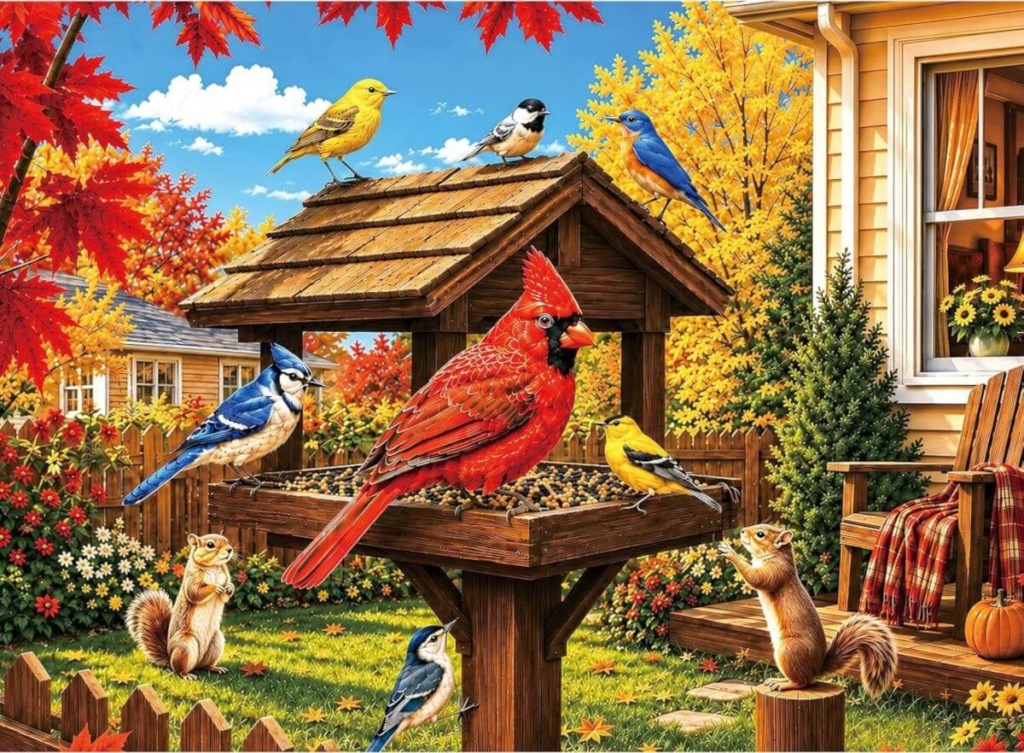 Bird Cardinal Garden