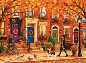 City Fall – Autumn Maple Street