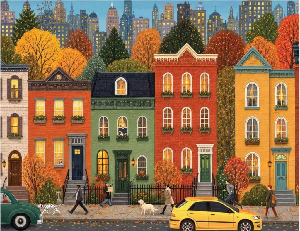 Autumn Brownstones