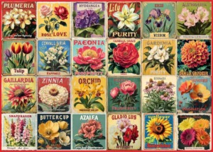 Beautiful Floral Collage Art